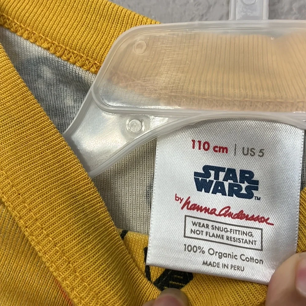 Star Wars by Hanna  Anderson unisex kids pajamas size 5